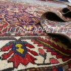 tappeto persiano bakhtiari antico lana su cotone 202x132 cm