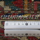 tappeto persiano bakhtiari antico lana su cotone 202x132 cm