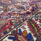 tappeto persiano bakhtiari antico lana su cotone 202x132 cm