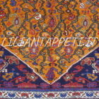 tappeto persiano curdo antico fondo salmone tutto lana datato circa 1910-300x145 cm
