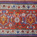 tappeto persiano curdo antico fondo salmone tutto lana datato circa 1910-300x145 cm
