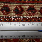 tappeto persiano gashgai antico da salotto fondo blu tutto lana 248X170 cm