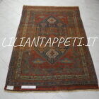 tappeto persiano shahsavan saveh antico tutto lana 198x141 cm