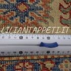 tappeto orientale kazak da sala fondo rosso 231x180 cm