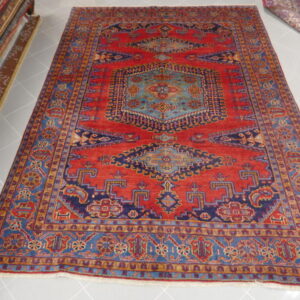 tappeto persiano viss elegante fondo rosso da salotto