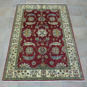 piccolo tappeto orientale ziegler rosso da salotto