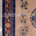 tappeto cinese da salotto color beige champagne 278x183 cm in lana