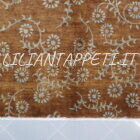 tappeto moderno da salotto senza il medaglione fondo marrone con i rami fioriti sul campo 309x249 cm in lana