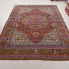tappeto persiano kirman antico a fiori da salotto spettacolre