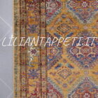 tappeto fondoletto kazak afghano fondo arancione 197x95 cm