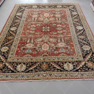 tappeto orientale armeno da salotto fondo rosso