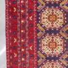 tappeto afghano bukhara turcomanno da salotto rosso blu 283x202 cm in lana