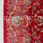 grande tappeto persiano keshan dèco fondo rosso da salotto molto elegante 420x327 cm in lana su cotone