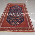 tappeto persiano afshari antico con splendidi colori tutto lana 260x153 cm