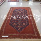 tappeto persiano afshari antico con splendidi colori tutto lana 260x153 cm