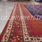 tappeto persiano afshari antico con splendidi colori tutto lana 260x153 cm