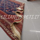 tappeto persiano afshari antico con splendidi colori tutto lana 260x153 cm