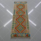 kilim afghano fondoletto e per il bagno multicolore