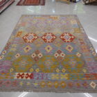 kilim afghano da salotto multicolore