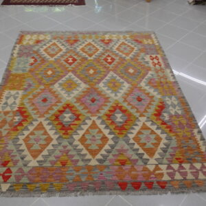 kilim orientale afghano da salotto multicolore
