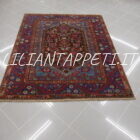 Antico tappeto Demirdji-Kula Turchia occidentale lana su lana XIX secolo doppia nicchia 177x140 cm