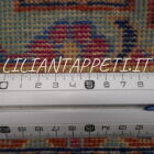 tappeto cinese khotan da salotto fondo azzurro in lana 285x179 cm