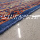 tappeto cinese khotan da salotto fondo azzurro in lana 285x179 cm