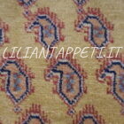 Piccolo Tappeto persiano Gashgai Kashkuli fondo beige lana su cotone 60x58 cm