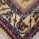 Piccolo Tappeto persiano Gashgai Kashkuli fondo beige lana su cotone 60x58 cm