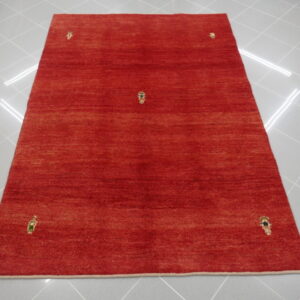 tappeto persiano Gabbeh gashgai fondo rosso da salotto