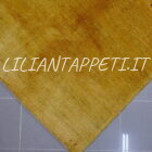 tappeto persiano moderno Gabbeh gashgai fondo giallo da salotto in lana 236x195 cm