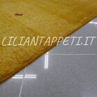 tappeto persiano moderno Gabbeh gashgai fondo giallo da salotto in lana 236x195 cm