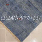 tappeto persiano Gabbeh gashgai fondo azzurro da salotto in lana 227x174 cm