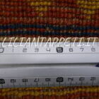 tappeto persiano Gabbeh gashgai fondo multicolore a quadretti da salotto in lana 239x259 cm
