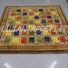 tappeto persiano Gabbeh gashgai fondo multicolore a quadretti da salotto in lana 239x259 cm