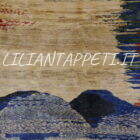 tappeto persiano Gabbeh gashgai moderno fondo avorio da salotto in lana 231x172 cm