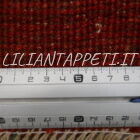 tappeto persiano scendiletto fondoletto gabbeh color rosso bordeaux in lana 143x48 cm