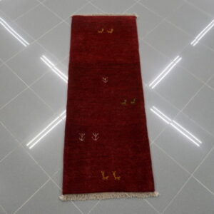 tappeto persiano scendiletto fondoletto gabbeh color rosso
