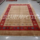 tappeto persiano Gabbeh Gashgai Kashkuli lana su lana annodato a mano color marronechiaro-nocciola 299x199 cm