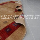 tappeto persiano Gabbeh Gashgai Kashkuli lana su lana annodato a mano color marronechiaro-nocciola 299x199 cm