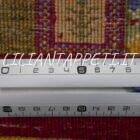 tappeto persiano moderno Gabbeh gashgai kashkuli fondo rosso in lana 205x147 cm
