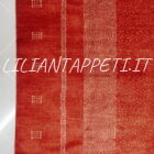 tappeto persiano moderno Gabbeh gashgai kashkuli fondo rosso da salotto in lana 245x187 cm