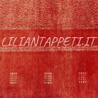 tappeto persiano moderno Gabbeh gashgai kashkuli fondo rosso da salotto in lana 245x187 cm