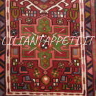 tappeto passatoia fondoletto persiano gharaje fondo rosso 194x55 cm