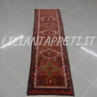 tappeto passatoia fondoletto persiano gharaje fondo rosso 194x55 cm