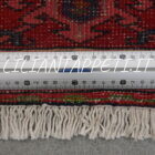 tappeto fondoletto persiano gharaje fondo rosso 197x71 cm