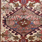tappeto fondoletto persiano gharaje fondo avorio 250x67 cm