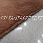 Tappeto grande persiano Gabbeh Mashad Persia Marrone monocolore da sala lana su cotone 404x300 cm