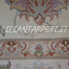 tappeto tabriz 60 raj extrafine firmato hosseini misto seta 247x171 cm
