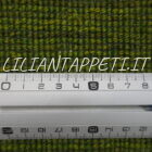 tappeto persiano scendiletto fondoletto gabbeh verde in lana 148x51 cm